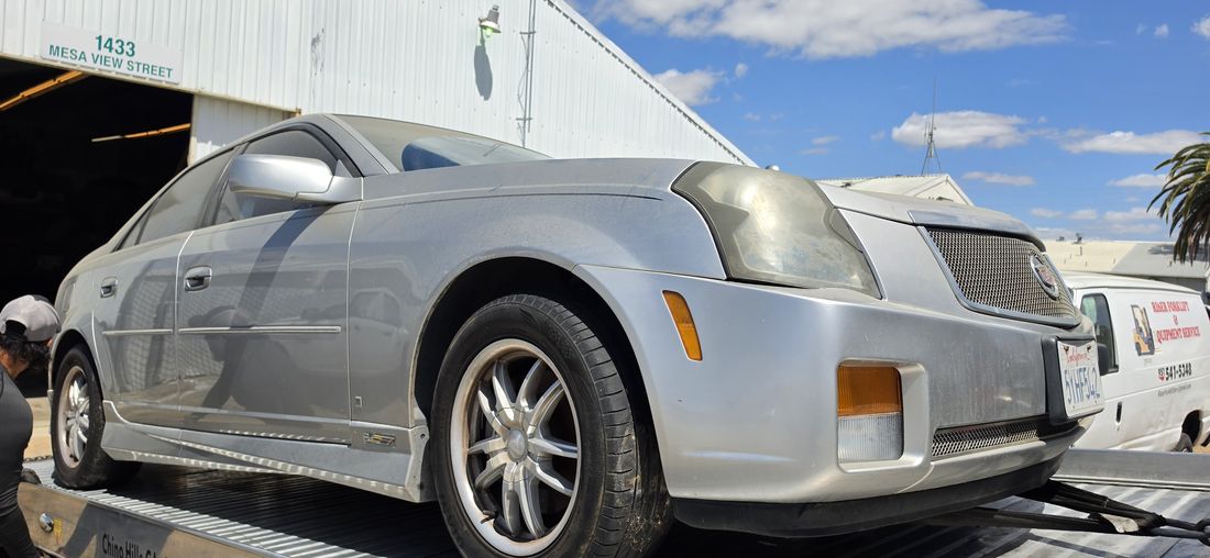 Sedan coming out of storage for service