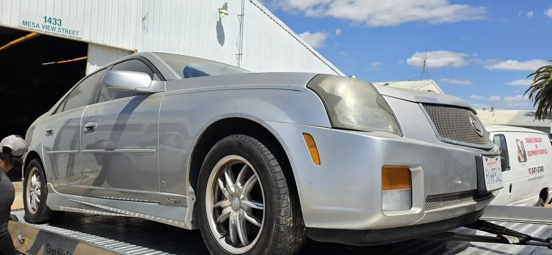 Sedan coming out of storage for service