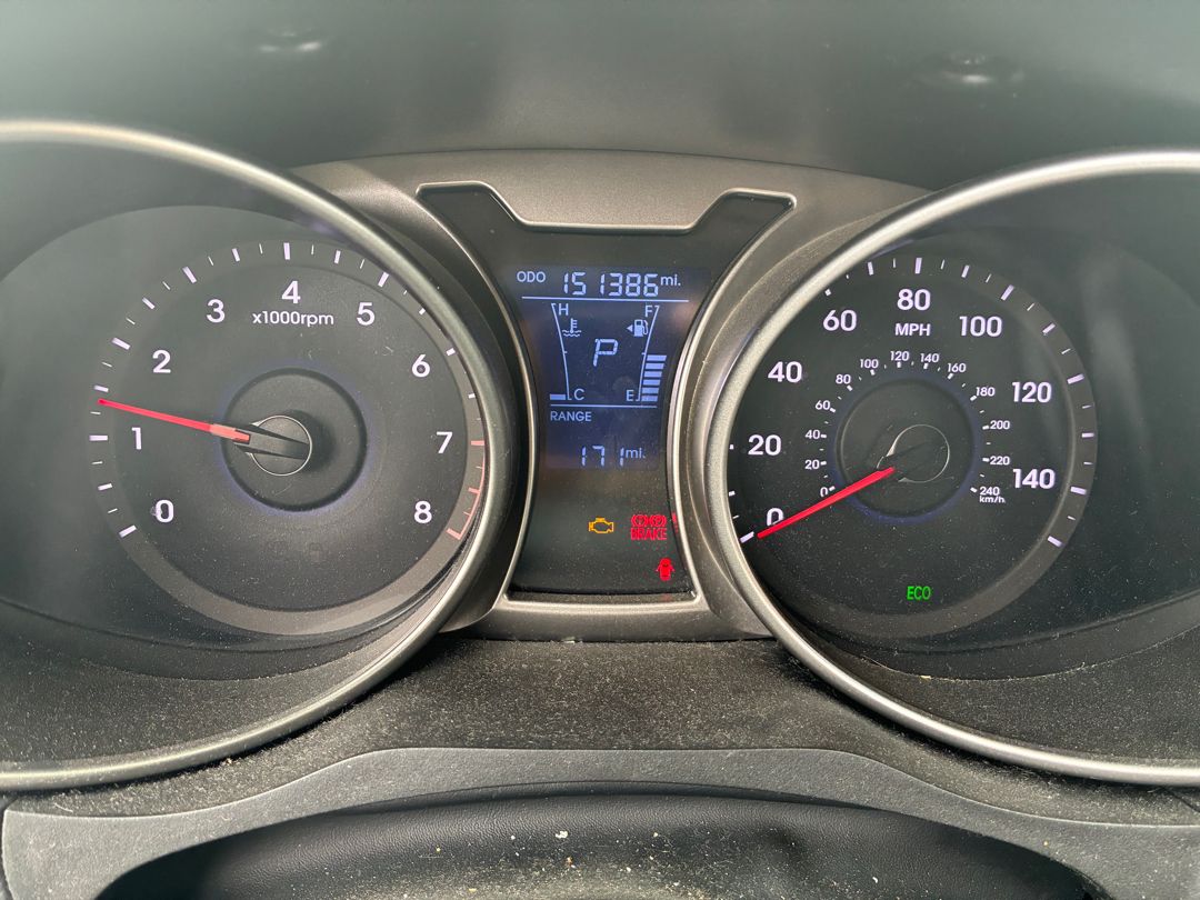 Warning lights read during diagnosis