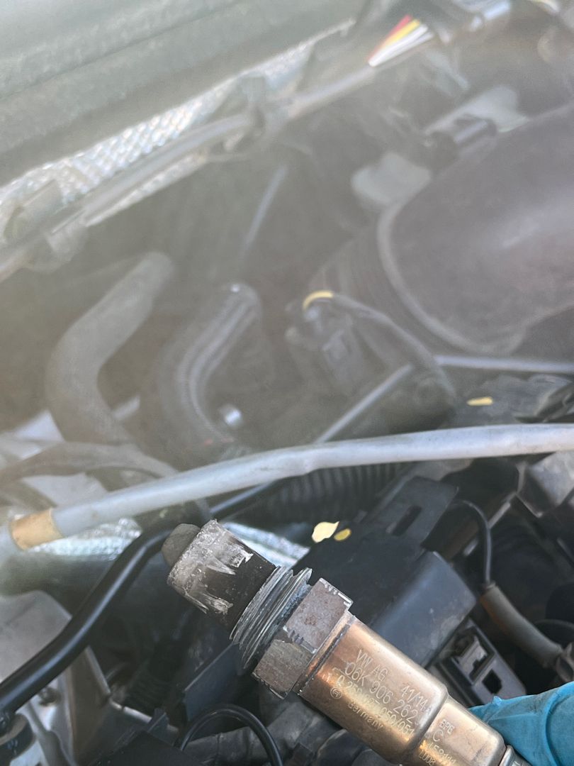 Oxygen sensor out for inspection