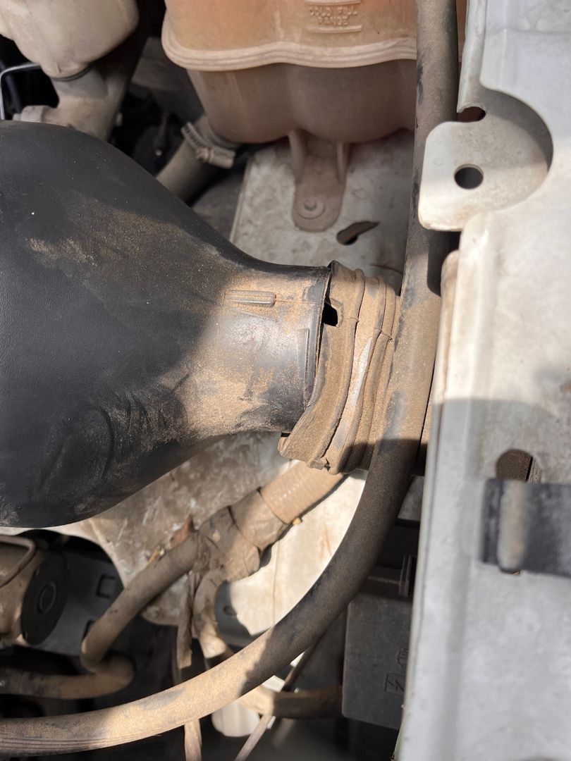 Intake side checked during a filter service