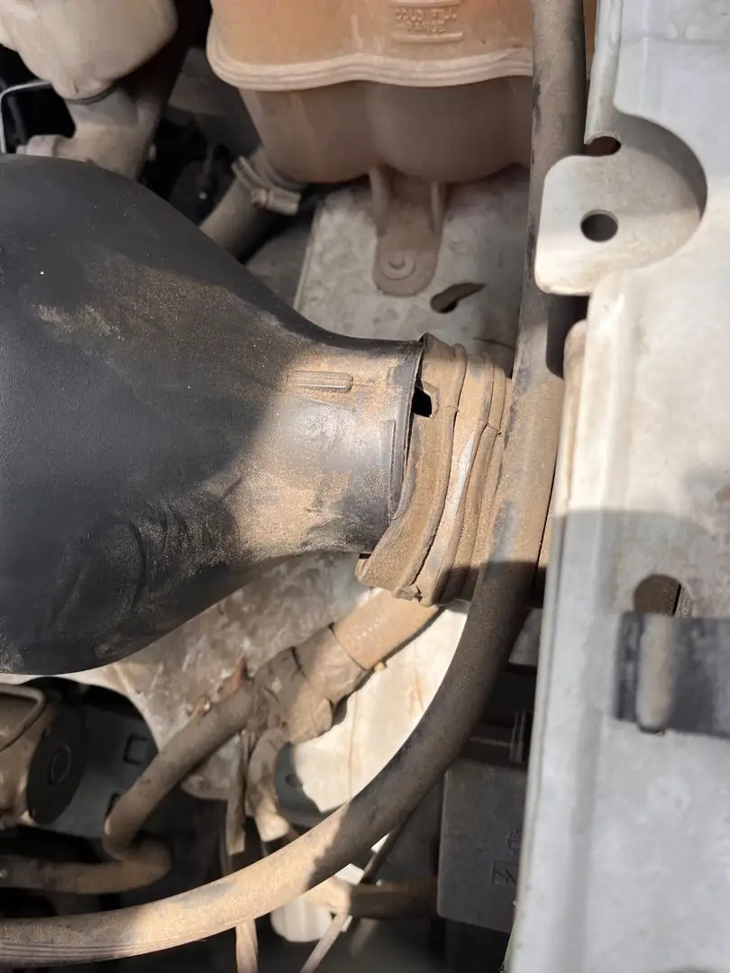 Intake side checked during a filter service