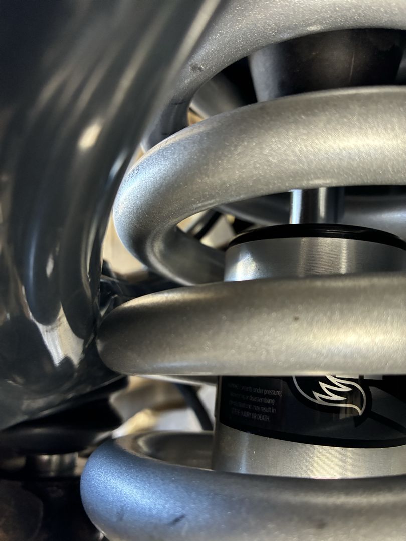 Coil spring on a suspension job