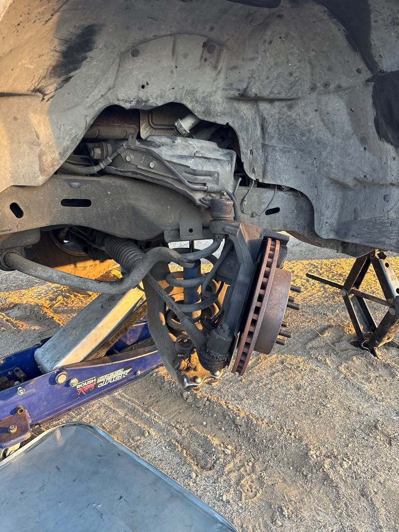 Corner up on the jack for suspension work