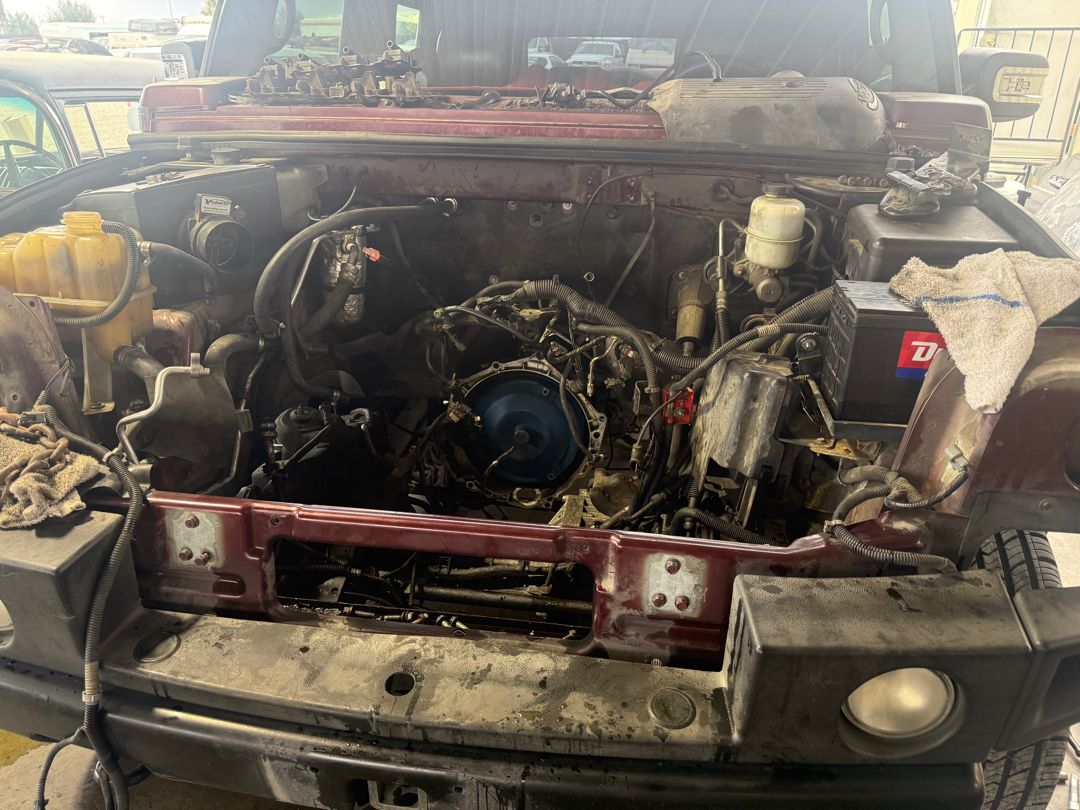 Engine out of an old workhorse
