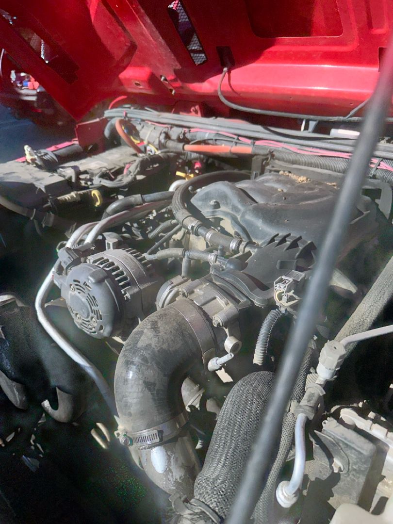 V8 checked over in the bay