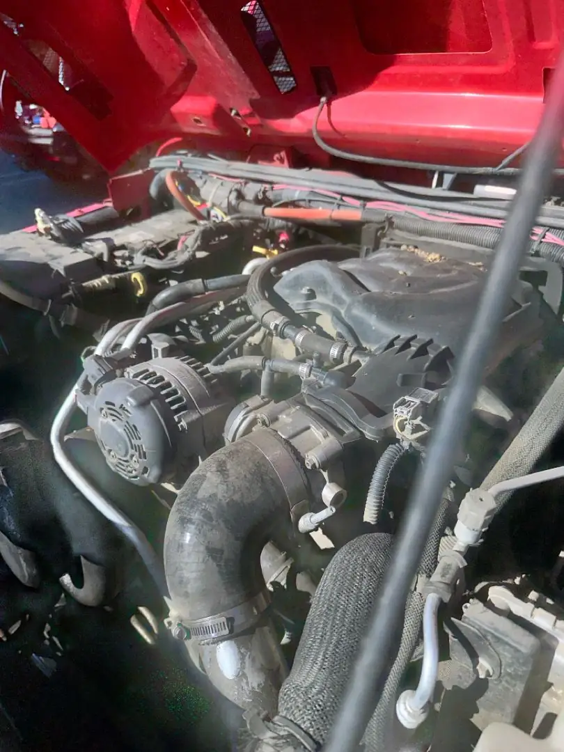V8 checked over in the bay