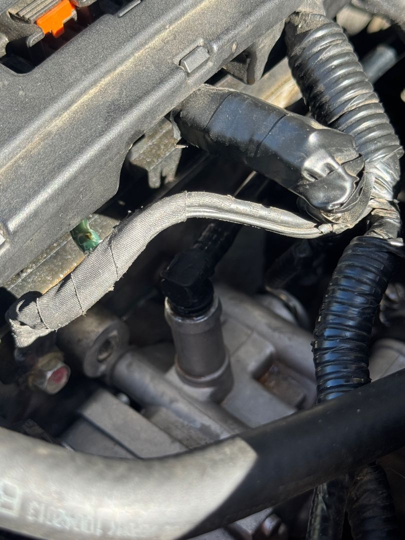 Sensor harness inspected for a lean code