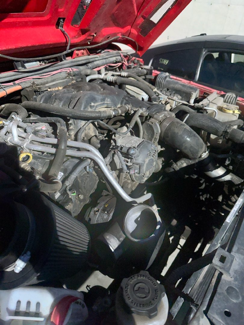 Engine bay inspection during a mobile diagnostic