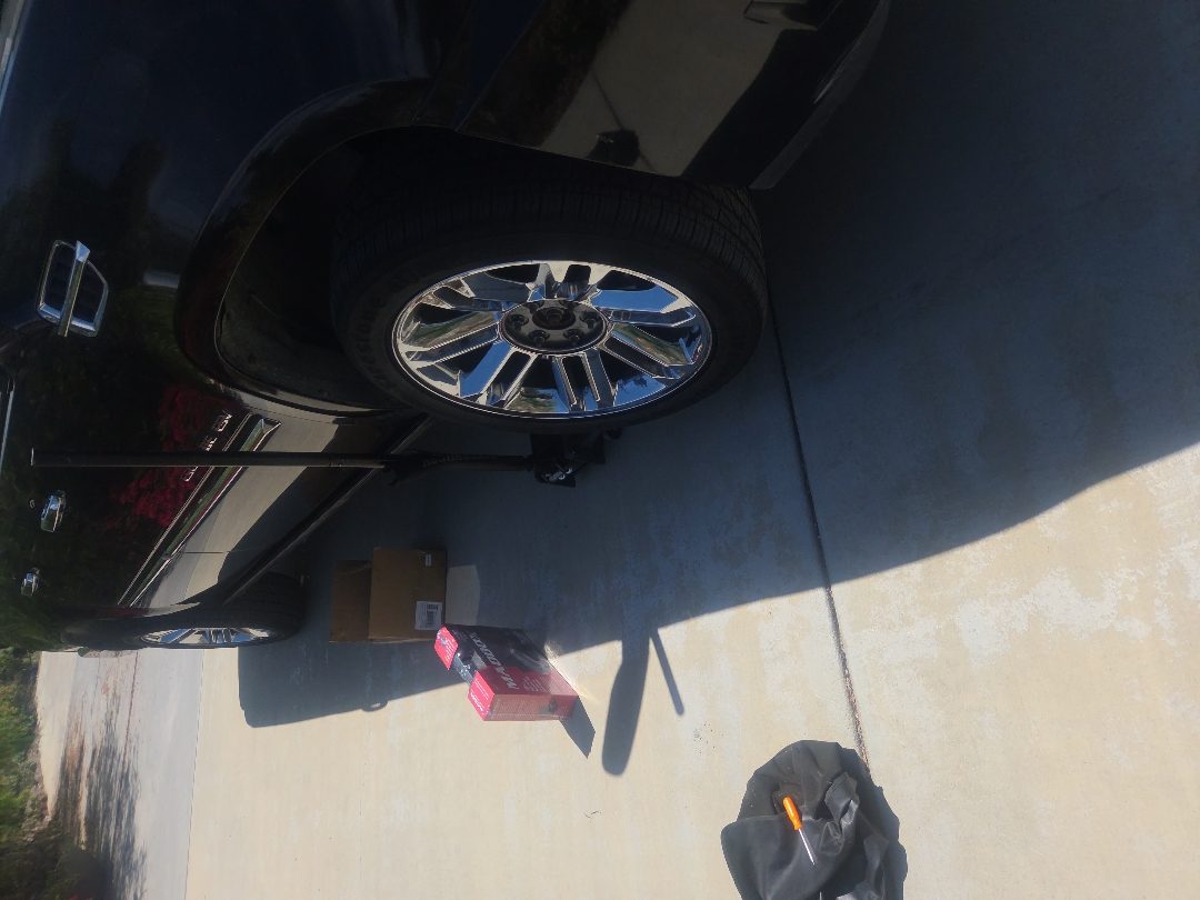 Wheel off for a brake inspection