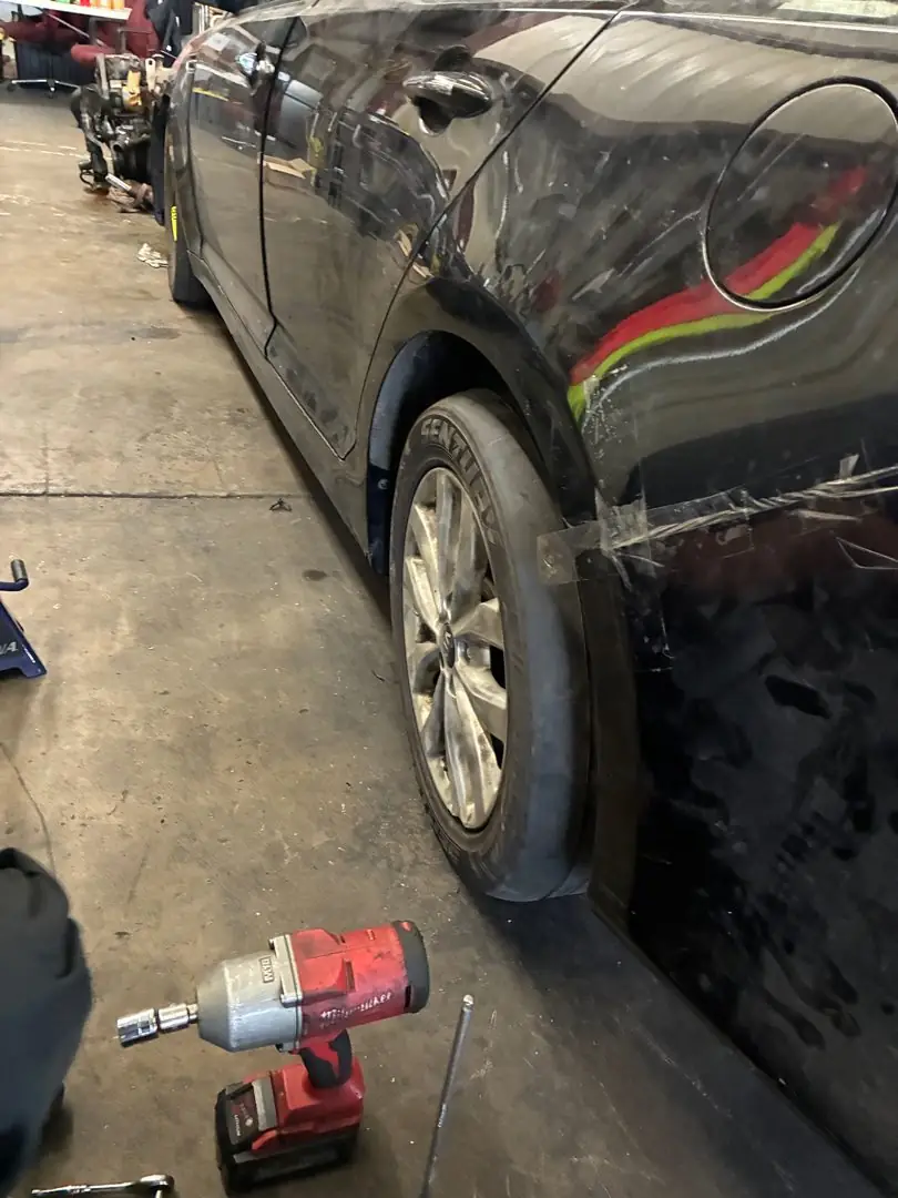 Roadside flat swap with the impact gun