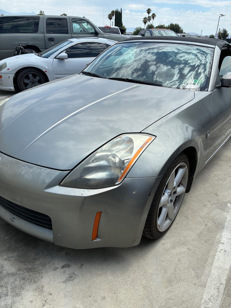 Nissan 350Z in for inspection