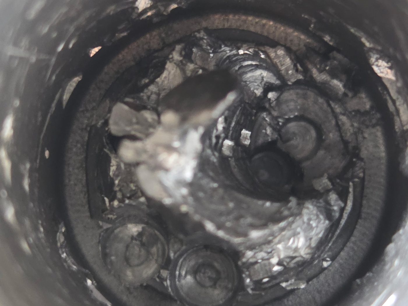 What a failed clutch looks like inside