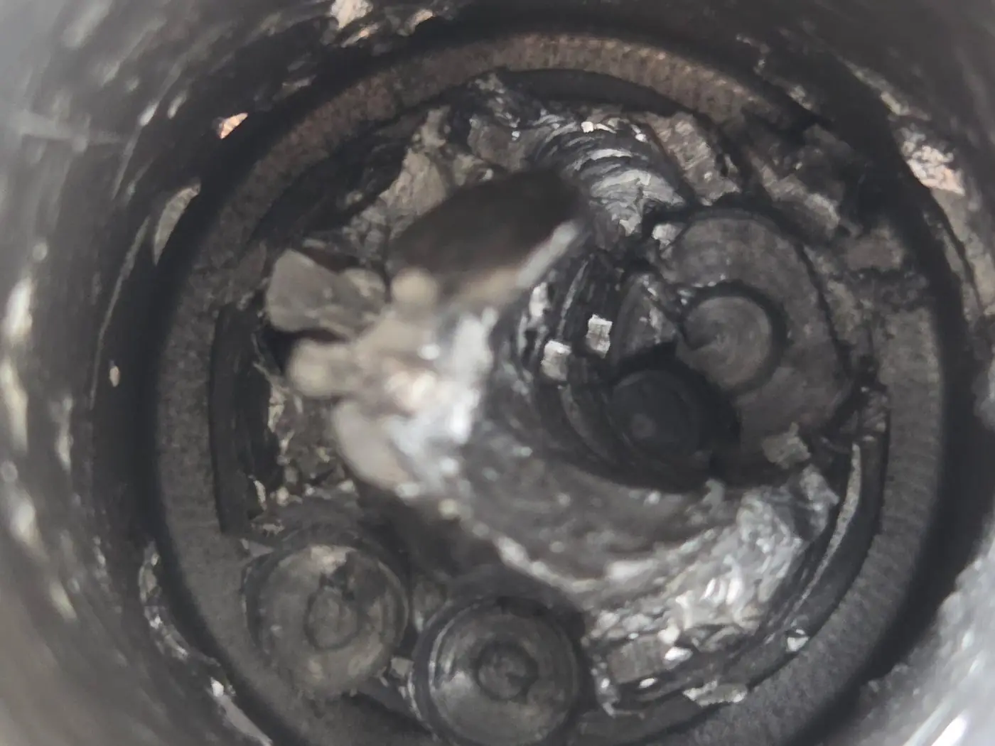 What a failed clutch looks like inside