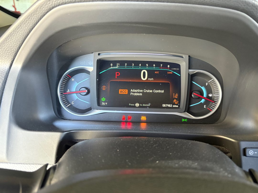 Dash warning traced during diagnostics